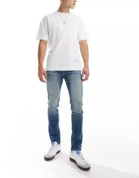 Винтажные темно-синие джинсы скинни ASOS DESIGN