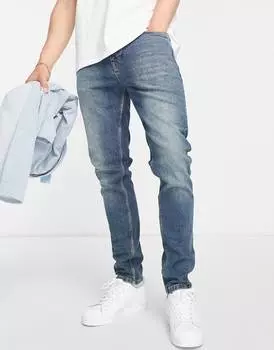 Винтажные темные джинсы скинни ASOS DESIGN