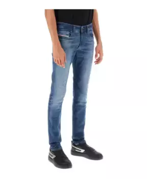 Винтажные темные джинсы скинни Diesel, синий