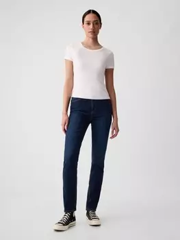 Винтажные узкие джинсы с высокой посадкой Gap, синий