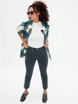 Винтажные узкие вельветовые брюки Gap, синий