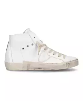 Винтажные высокие кроссовки Philippe Model, белый