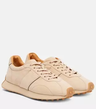 Винтажные замшевые кроссовки T Tod's, Naturale