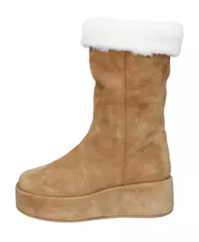 Винтажные замшевые сапоги Moma, коричневый