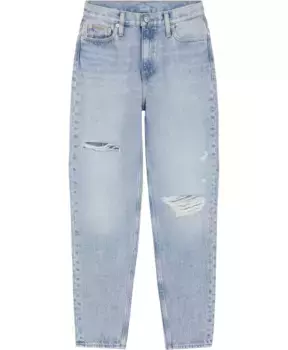 Винтажные зауженные джинсы с высокой талией Calvin Klein, синий