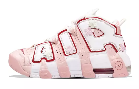 Винтажные женские баскетбольные кроссовки Nike Air More Uptempo, White
