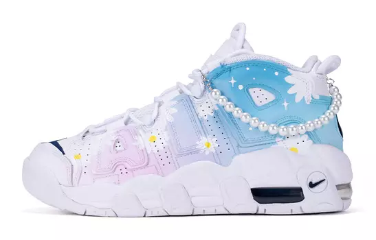 Винтажные женские баскетбольные кроссовки Nike Air More Uptempo