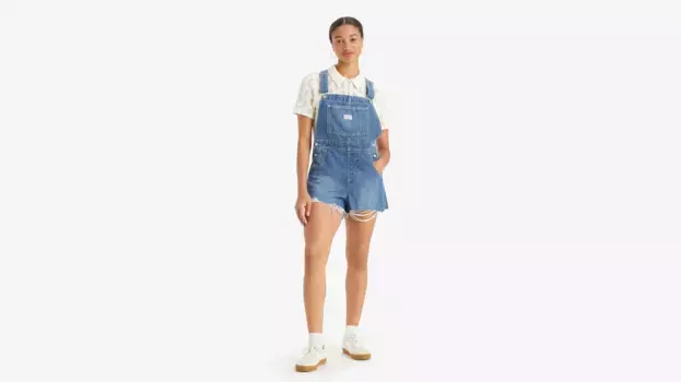 Винтажные женские шорты Levi's, цвет Mend Me Not - Medium Wash