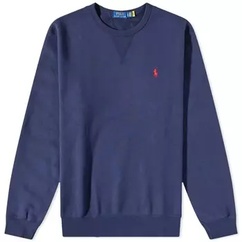 Винтажный флисовый свитшот с круглым вырезом Polo Ralph Lauren