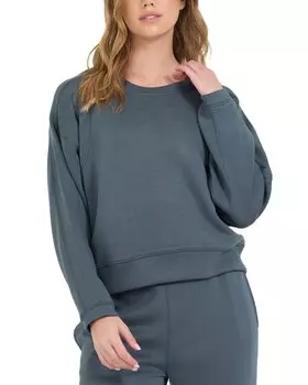 Винтажный флисовый топ Havana Cloud с круглым вырезом Vintage Havana, серый