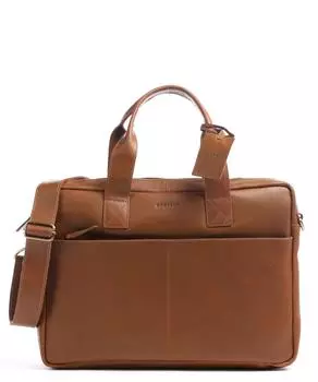 Винтажный кожаный портфель Jesse 15 дюймов Burkely, коричневый