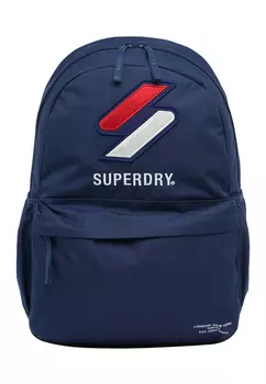 Винтажный логотип рюкзака Superdry, синий