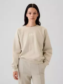 Винтажный мягкий свитшот оверсайз Gap, бежевый