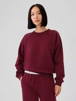 Винтажный мягкий свитшот оверсайз Gap, красный