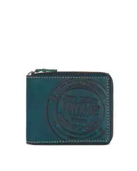 Винтажный мужской кожаный кошелек с блокировкой RFID SKPAT, синий