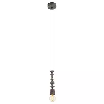 Винтажный подвесной светильник Eglo AVOLTRI черная патина, черный