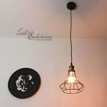 Винтажный подвесной светильник GORDON, черный, бронзовый, металлический E27, стильный подвесной светильник для гостиной, обеденного стола Licht-Erlebnisse