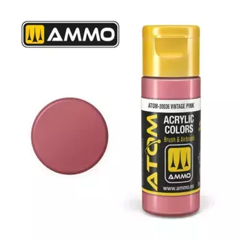 Винтажный розовый, ATOM Acrylic Paints