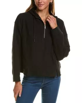 Винтажный свитер Havana Bounded Texture Jersey с застежкой-молнией 1/4 Vintage Havana, черный