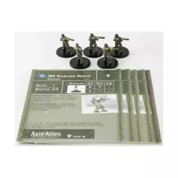 Винтовка М1 Гаранд (С) x5, Axis & Allies - Collectible Miniatures Game - Base Set Singles