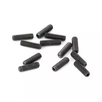 Винты для регулировки высоты седла Fender American Deluxe/American Series, короткие, шестигранная головка 4-40 X 3/8 дюйма, American Deluxe/American Series Tele Saddle Height Adjustment Screws, Short, 4-40 X 3/8" Hex, Black (12)