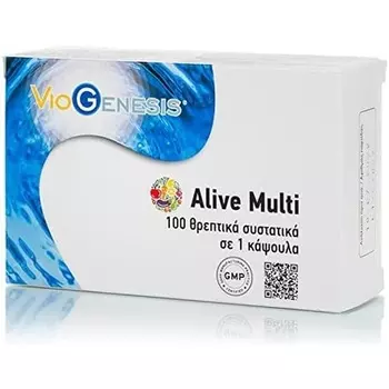 Viogenic Alive Multi 100 Nutrients Специальный мультивитамин из концентрированных суперпродуктов 60 капсул, Fotopharmacy