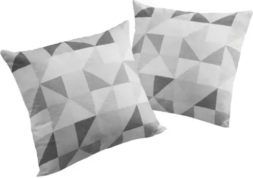 Вирт декоративная подушка "Берларе", чехол на подушку без наполнения, 2 шт Wirth 40х40 см, серый