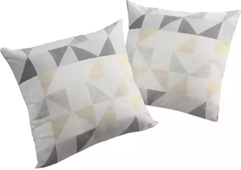 Вирт декоративная подушка "Берларе", чехол на подушку без наполнения, 2 шт Wirth 40х40 см, светло-серый