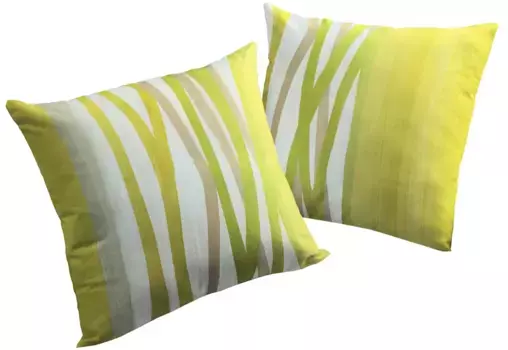 Вирт декоративная подушка "БРУКЛИН", чехол на подушку без наполнения, 2 шт Wirth 40х40 см, зеленый