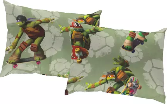 Вирт декоративная подушка "Черепахи", Walt Disney, чехол на подушку без наполнения, 2 шт Wirth 50х50 см, зеленый