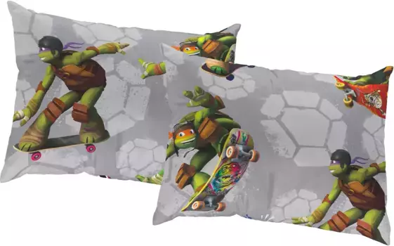 Вирт декоративная подушка "Черепахи", Walt Disney, чехол на подушку без наполнения, 2 шт Wirth 40х40 см, серый