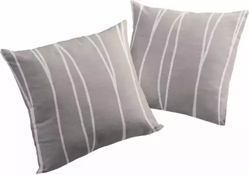 Вирт декоративная подушка "ДАЛЛАС", чехол на подушку без наполнения, 2 шт Wirth 40х60 см, коричневый