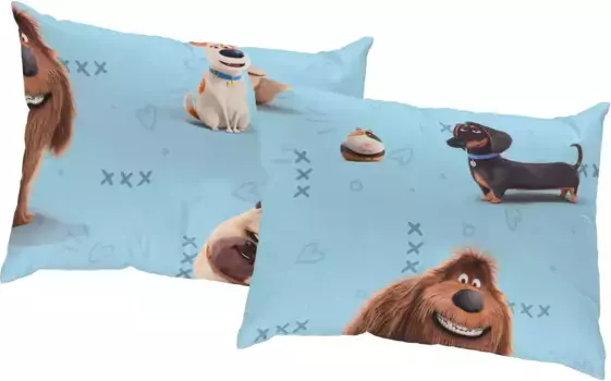 Вирт декоративная подушка "Домашние животные", Walt Disney, чехол без наполнения, 2 шт Wirth 40х40 см, синий