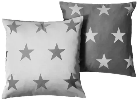 Вирт декоративная подушка "FELINO", чехол на подушку без наполнения, 2 шт Wirth 40х40 см, серый