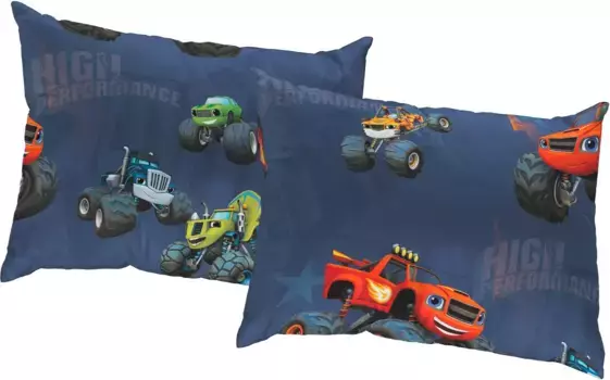 Вирт декоративная подушка "Грузовики", Walt Disney, чехол без наполнения, 2 шт Wirth 40х60 см, темно-синий
