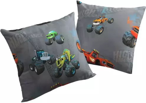 Вирт декоративная подушка "Грузовики", Walt Disney, чехол без наполнения, 2 шт Wirth 40х60 см, серый