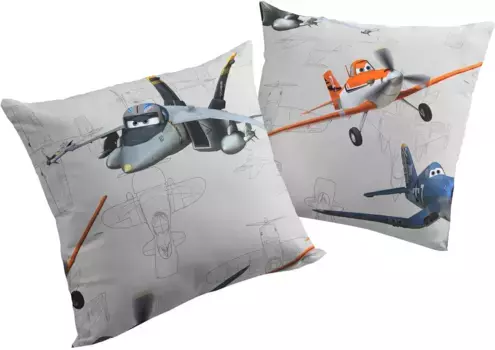 Вирт декоративная подушка "Эхо самолетов", Walt Disney, чехол без наполнения, 2 шт Wirth 40х60 см, светло-серый