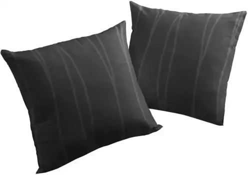 Вирт декоративная подушка "LANGWASSER", чехол на подушку без наполнения, 2 шт Wirth 40х40 см, черный