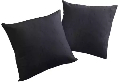Вирт декоративная подушка "Ланштайн", чехол на подушку без наполнения, 2 шт Wirth 40х40 см, черный
