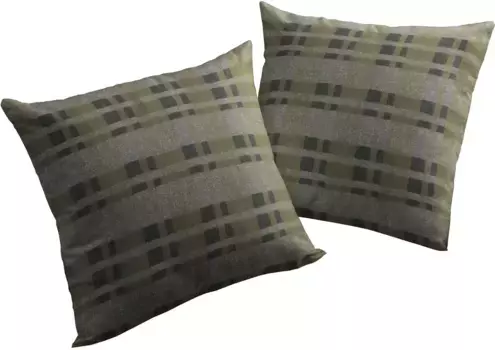 Вирт декоративная подушка "Лауфенберг", чехол на подушку без наполнения, 2 шт Wirth 40х60 см, зеленый