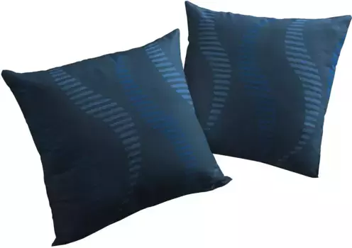 Вирт декоративная подушка "ЛУПАРА", чехол на подушку без наполнения, 2 шт Wirth 40х40 см, синий