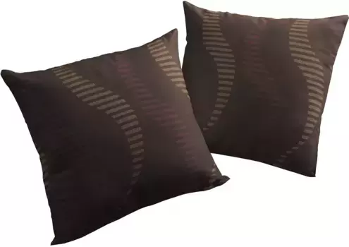 Вирт декоративная подушка "ЛУПАРА", чехол на подушку без наполнения, 2 шт Wirth 40х40 см, коричневый