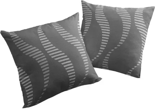 Вирт декоративная подушка "ЛУПАРА", чехол на подушку без наполнения, 2 шт Wirth 40х40 см, серый