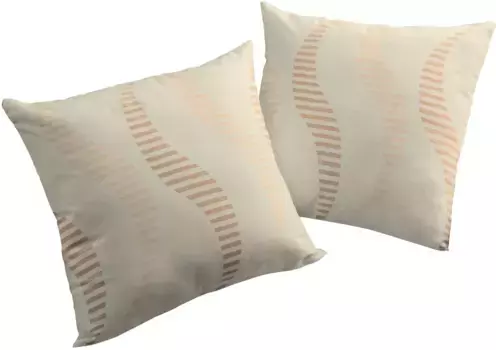 Вирт декоративная подушка "ЛУПАРА", чехол на подушку без наполнения, 2 шт Wirth 40х60 см, бежевый