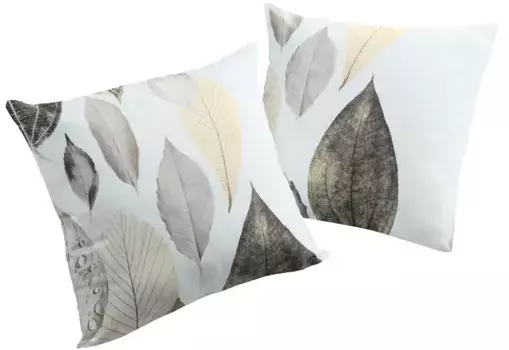 Вирт декоративная подушка "МАРЕК", чехол на подушку без наполнения, 2 шт Wirth 50х50 см, серый