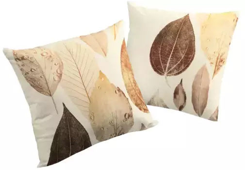 Вирт декоративная подушка "МАРЕК", чехол на подушку без наполнения, 2 шт Wirth 40х40 см, коричневый