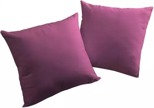 Вирт декоративная подушка "Ньюбери", чехол на подушку без наполнения, 2 шт Wirth 40х60 см, цвет beere + unifarben