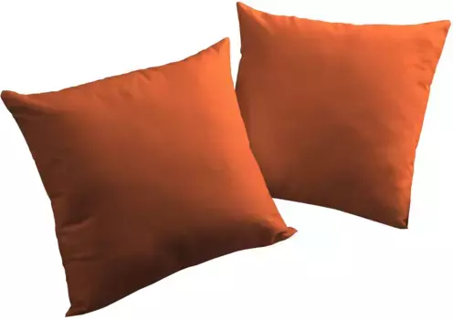 Вирт декоративная подушка "Ньюбери", чехол на подушку без наполнения, 2 шт Wirth 50х50 см, цвет terrakotta + unifarben