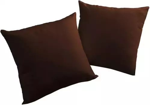 Вирт декоративная подушка "Ньюбери", чехол на подушку без наполнения, 2 шт Wirth 40х60 см, коричневый