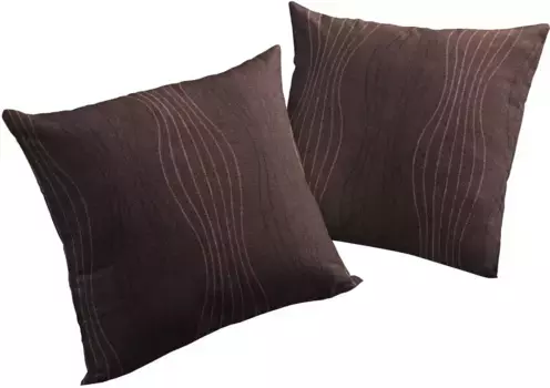 Вирт декоративная подушка "Ричча", чехол на подушку без наполнения, 2 шт Wirth 40х60 см, коричневый/фиолетовый